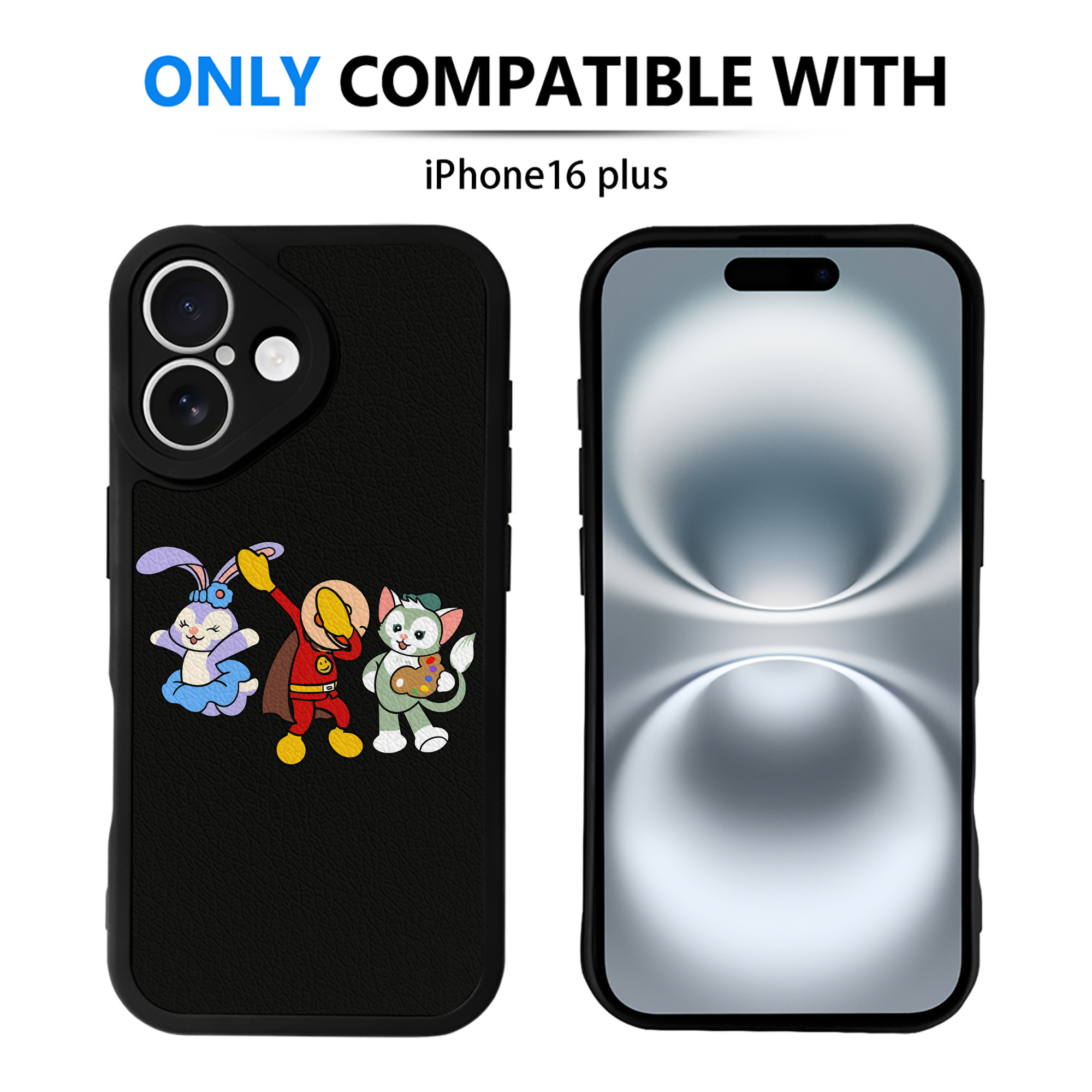 （画像用） アンパンマン Anpanman 【iPhone 16シリーズ対応】シリコンスマホケース（レザー調） 材質：シリコン